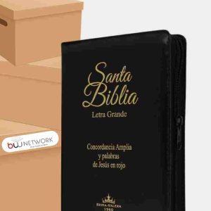 Biblia Reina Valera 1960 letra gigante con índice Y Cierre Color Negro 14 puntos – Al por Mayor